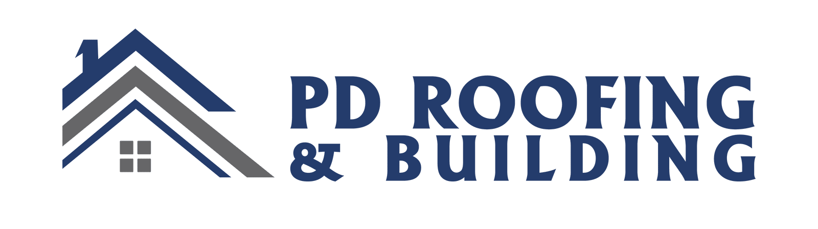 PD Roofing and Building Logo