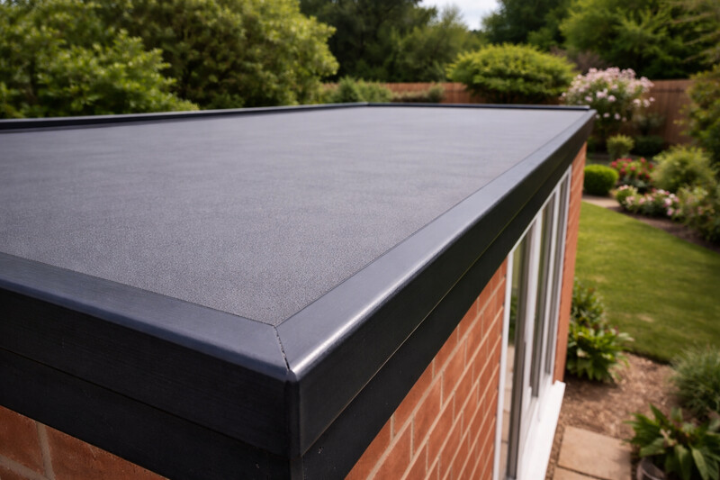 rubber edpm flat roof in barnstaple